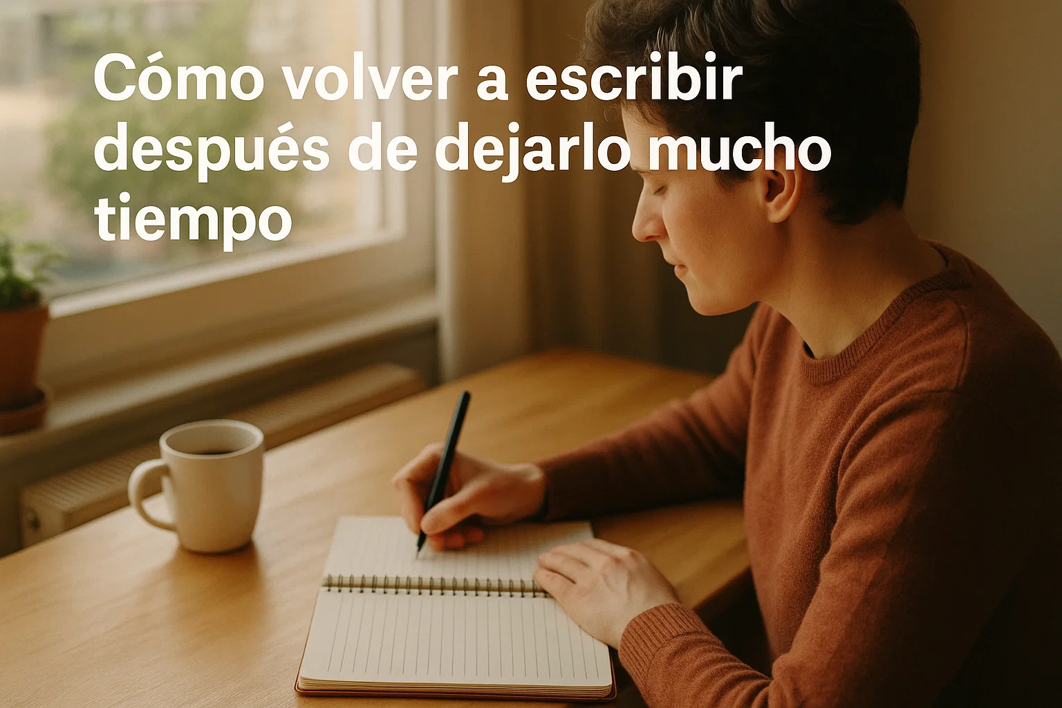 Persona retomando la escritura tras una larga pausa.