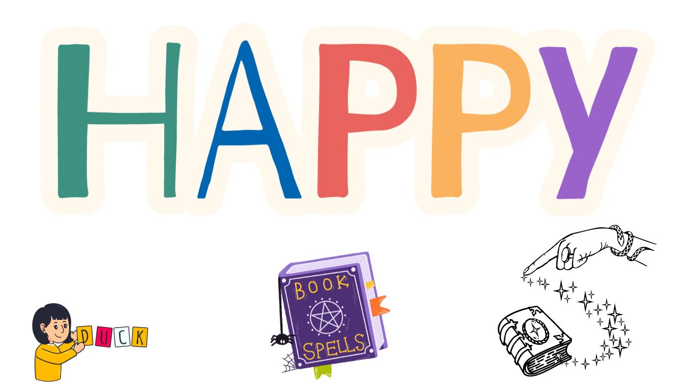 cómo se escribe feliz en inglés