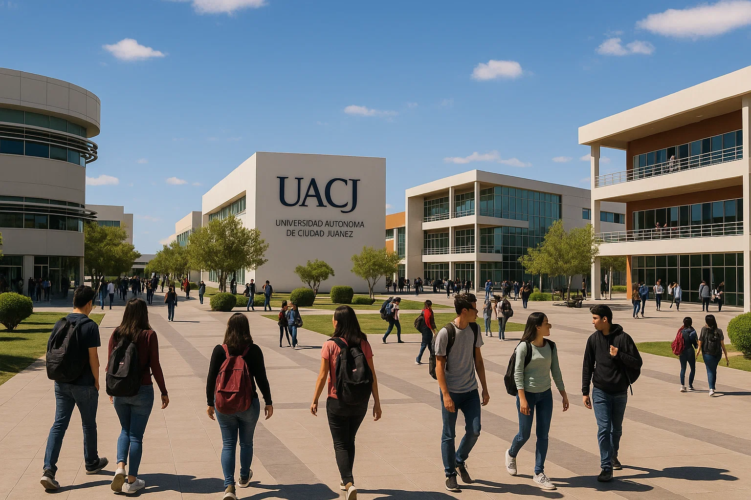Aula universitaria con estudiantes de la UACJ durante una clase